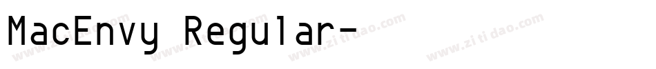 MacEnvy Regular字体转换